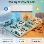 YITAHOME 12000 BTU WiFi Mini Split AC System