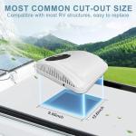12V RV Air Conditioner with Heat 8.5K BTU Universal RV Rooftop AC Unit Heater Combo Quiet 2 in 1 Heating and Cooling for Truck, Trailer, Boat, Motorhome, Camper, Caravan