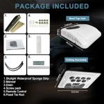 12V RV Air Conditioner with Heat 8.5K BTU Universal RV Rooftop AC Unit Heater Combo Quiet 2 in 1 Heating and Cooling for Truck, Trailer, Boat, Motorhome, Camper, Caravan