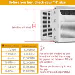 LBG Products Window Air Conditioner Side Panel and Frame Set,AC Accordion Filler Kit,Fits Most 10000BTU Window Air Conditioners