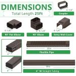 Forestchill 25Ft Decorative PVC Line Set Cover Kit