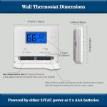 Easy Non-Programmable Thermostat for Heat/Cool Systems