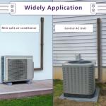 Mxclimate 4" 17ft PVC Line Set Cover Kit