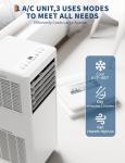 8000 BTU Portable 3-in-1 Air Conditioner for Bedrooms