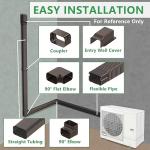 Forestchill 25Ft Decorative PVC Line Set Cover Kit