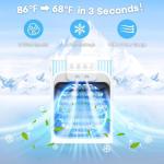 Portable Air Conditioner with 3 Speeds and Mist