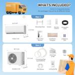 12,000 BTU Mini Split AC & Heat Pump Unit