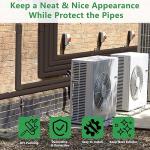 Forestchill 25Ft Decorative PVC Line Set Cover Kit