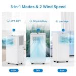 10,000 BTU Portable Air Conditioner with Dehumidifier