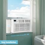Electactic Window Air Conditioner, 10000 BTU Window AC Unit, Cooling Room 450sq.ft, Fast Cooling, 24H Timer,Dehumidifier Mo, Energy Saving, Remote Control for Living Room, Bedroom, Office