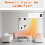 Wall-Mounted 2-in-1 Heater and Fan for Small Spaces