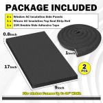 Weatherproof Foam Side Panels for Window AC Units