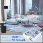 HOMCOM 8000 BTU Portable Air Conditioner with Remote