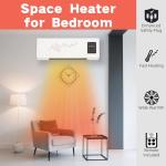 Wall-Mounted 2-in-1 Heater and Fan for Small Spaces