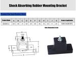 Air Conditioner Mounting Rubber Pads Bracket Use for outdoor units Mini split & HVAC & Central Air Conditioner Condensers | Machine Shock Absorber Bracket(Pack of 4)