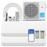 SIMOE Mini Split Air Conditioner ODU Dual 2 Zone 18K BTU (7K 9K BTU) 22 SEER2 208-230V Compatible with Alexa, Wifi Multi Zone Ductless Pre-Charged Mini Split AC & Heat Pump Energy Efficient
