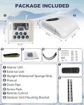 Treeligo 12V RV Air Conditioner Ultra-Quiet AC, Easy Install Non-Ducted Rooftop Unit, Heat & Fast Cooling for Campers, RVs and Travel Trailers