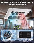 Treeligo 12V RV Air Conditioner Ultra-Quiet AC, Easy Install Non-Ducted Rooftop Unit, Heat & Fast Cooling for Campers, RVs and Travel Trailers