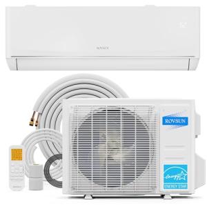 ROVSUN 12,000 BTU Mini Split AC/Heating System with Inverter, 24 SEER2 Energy Saving 230V Ductless Split-System Air Conditioner with Pre-Charged Condenser, Heat Pump, Remote Control & Installation Kit