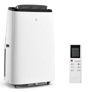 Garveetech 14000 BTU Portable Air Conditioner 3 in-1, Energy-Efficient Low Noise AC Unit with Sleep Mode, 3 Speeds, Dehumidifier, Fits 16 in-47 in Windows for 600-750 sq ft Rooms