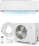 18000 BTU 19 SEER2 Mini Split AC Air Conditioner Heat Pump Inverter, 230V Ductless System, Cools Heats 1250 Sq.Ft, R32 Series with Installation Kits, White