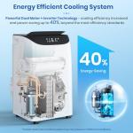 Inverter 16000 BTU Portable Air Conditioner, 3 in 1 Portable Ac Unit Cools Up for Rooms 850 Sq. Ft, Dual Hose Standing AC for Bedrooms with Dehumidifier, Fan, Quiet Sleep Mode, Remote Control