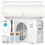 GarveeHome 2 Zone Mini Split AC/Heating System 28000 BTU (12K+12K), 20 SEER2 Dual Zone Ductless Wall Mounted Air Conditioner with Pre-Charged Condenser, 208-230V, Not Include Copper Tube Line Set