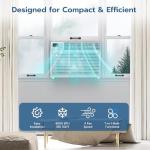 ZAFRO Window Air Conditioners 8000BTU, Cools 350 Sq. Ft,2 Cooling Mode & Fan Speeds,Ultra-Quiet Remote,White