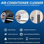 OUMSIS Air Conditioner Cleaner, Professional Cleaner Foam Spray, Foaming Coil Cleaners for AC Unit, Heating, Refrigerator, Multifunctional Cleaner Spray Bottle Breaks Down Dirt, Dust and Grease 1 Pack