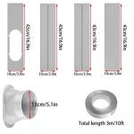 Coolaihan Portable Air Conditioner Window Kit with 5.1" Exhaust Hose Universal Window Seal for Sliding or Vertical Windows