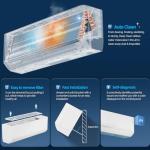 ROVSUN 12,000 BTU Mini Split AC/Heating System with Inverter, 24 SEER2 Energy Saving 230V Ductless Split-System Air Conditioner with Pre-Charged Condenser, Heat Pump, Remote Control & Installation Kit