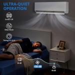 GarveeHome 2 Zone Mini Split AC/Heating System 28000 BTU (12K+12K), 20 SEER2 Dual Zone Ductless Wall Mounted Air Conditioner with Pre-Charged Condenser, 208-230V, Not Include Copper Tube Line Set