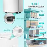 Portable 8000 BTU Air Conditioner, 4 in 1 protable AC, Cools 350sq. ft, Remote Control, 24 Hour Timer, Quiet Operation,Window Fan, 2 Speed for Bedroom Office Home Dorm