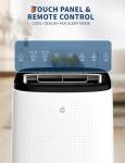 Garveetech 14000 BTU Portable Air Conditioner 3 in-1, Energy-Efficient Low Noise AC Unit with Sleep Mode, 3 Speeds, Dehumidifier, Fits 16 in-47 in Windows for 600-750 sq ft Rooms