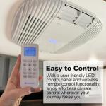 RecPro RV Air Conditioner 13.5K Ducted or Non-Ducted | Quiet AC | 110-120V | Cooling Only | Easy Install | All-in-One Unit | For Camper, Fifth Wheel, Food Trucks, (Ducted, White)