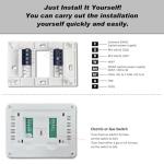Non-Programmable Thermostat for Conventional Single-Stage Systems, 1 Heat/1 Cool, Easy DIY, White Backlight