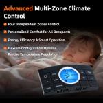 Black 3314082.000 RV Thermostat Multi-Zone Comfort Control Center 2, 10-Button Compatible with Dometic Air Conditioner Series 579, 595, 600, 6308, 520, 6218XX, 6318XX, 6418XX, 6518XX, 457915, 459516