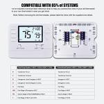 Heagstat H721 Non-Programmable Heat Pump Thermostat, 2 Heat/1 Cool, with 4.5 sq. Inch Display