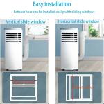 Coolaihan Portable Air Conditioner Window Kit with 5.1" Exhaust Hose Universal Window Seal for Sliding or Vertical Windows