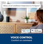 GE Window Air Conditioner 10000 BTU, Wi-Fi Enabled, Energy-Efficient Cooling for Medium Rooms, 10K BTU Window AC Unit with Easy Install Kit, Control Using Remote or Smartphone App