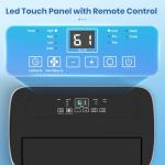 Inverter 16000 BTU Portable Air Conditioner, 3 in 1 Portable Ac Unit Cools Up for Rooms 850 Sq. Ft, Dual Hose Standing AC for Bedrooms with Dehumidifier, Fan, Quiet Sleep Mode, Remote Control