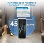 8000 BTU Ultra Silent Portable Air Conditioner, 3-in-1 Remote Control AC with 24-Hour Timer, Cools up to 550 sq. ft. 24-Hour Timer/Low Noise/Energy Efficient for Bedrooms, Offices, Black