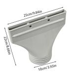 Flat Air Conditioner Exhaust Hose, Air Conditioner Portable Exhaust Hose Window Adapter, Exhaust Port Connector for Portable Air Conditioner Dryer Ventilation System (1)