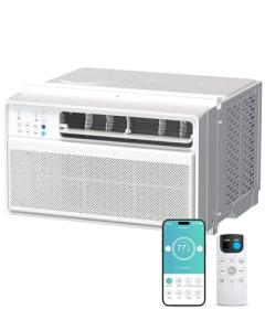 Electactic 12000BTU Smart Inverter Window Air Conditioner AC Unit, App & Remote Control, Cools Rooms up to 550 Sq. Ft, 6 Modes, Quiet Cooling, Enegy Saving, Perfect for Bedroom, Living Room