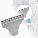 Flat Air Conditioner Exhaust Hose, Air Conditioner Portable Exhaust Hose Window Adapter, Exhaust Port Connector for Portable Air Conditioner Dryer Ventilation System (1)