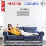 OLMO 8,000 BTU 115V Through-the-Wall Air Conditioner & Heat System – Heating & Cooling – Includes Wall Sleeve, Remote Control & Built-In Wireless Smart Kit – R-32 Refrigerant