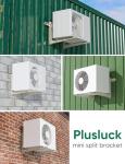 Plusluck Mini Split Wall Mounting Bracket for 18000-24000 BTU Mini Split Air Conditioner with Leveler Universal Ductless AC and Heat Pump Systems Outdoor
