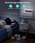 Electactic 12000BTU Smart Inverter Window Air Conditioner AC Unit, App & Remote Control, Cools Rooms up to 550 Sq. Ft, 6 Modes, Quiet Cooling, Enegy Saving, Perfect for Bedroom, Living Room