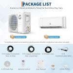 12000 BTU Mini Split Air Conditioner, 21 SEER2 208-230V Split Unit Ac and Heat Cool Up to 750 Sq.Ft, Ductless Air Conditioner w/Complete Installation Kit,Remote,2.0 Wifi Control,Low Noise