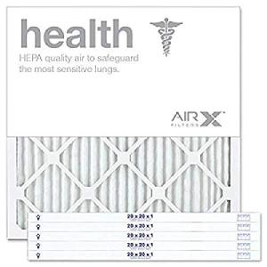 AIRX WICKED CLEAN AIR. HEALTH 20x20x1 MERV 13 Pleated Air Filter - Made in the USA - Box of 6